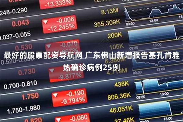 最好的股票配资导航网 广东佛山新增报告基孔肯雅热确诊病例25例