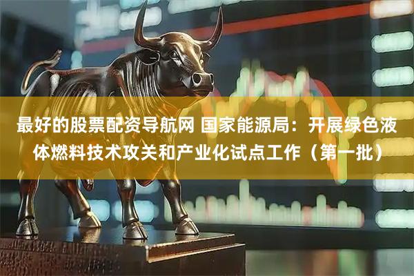 最好的股票配资导航网 国家能源局：开展绿色液体燃料技术攻关和产业化试点工作（第一批）